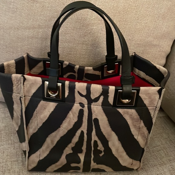 FURLA ANIMAL PRINT SMALL TOTE - Picture 4 of 10